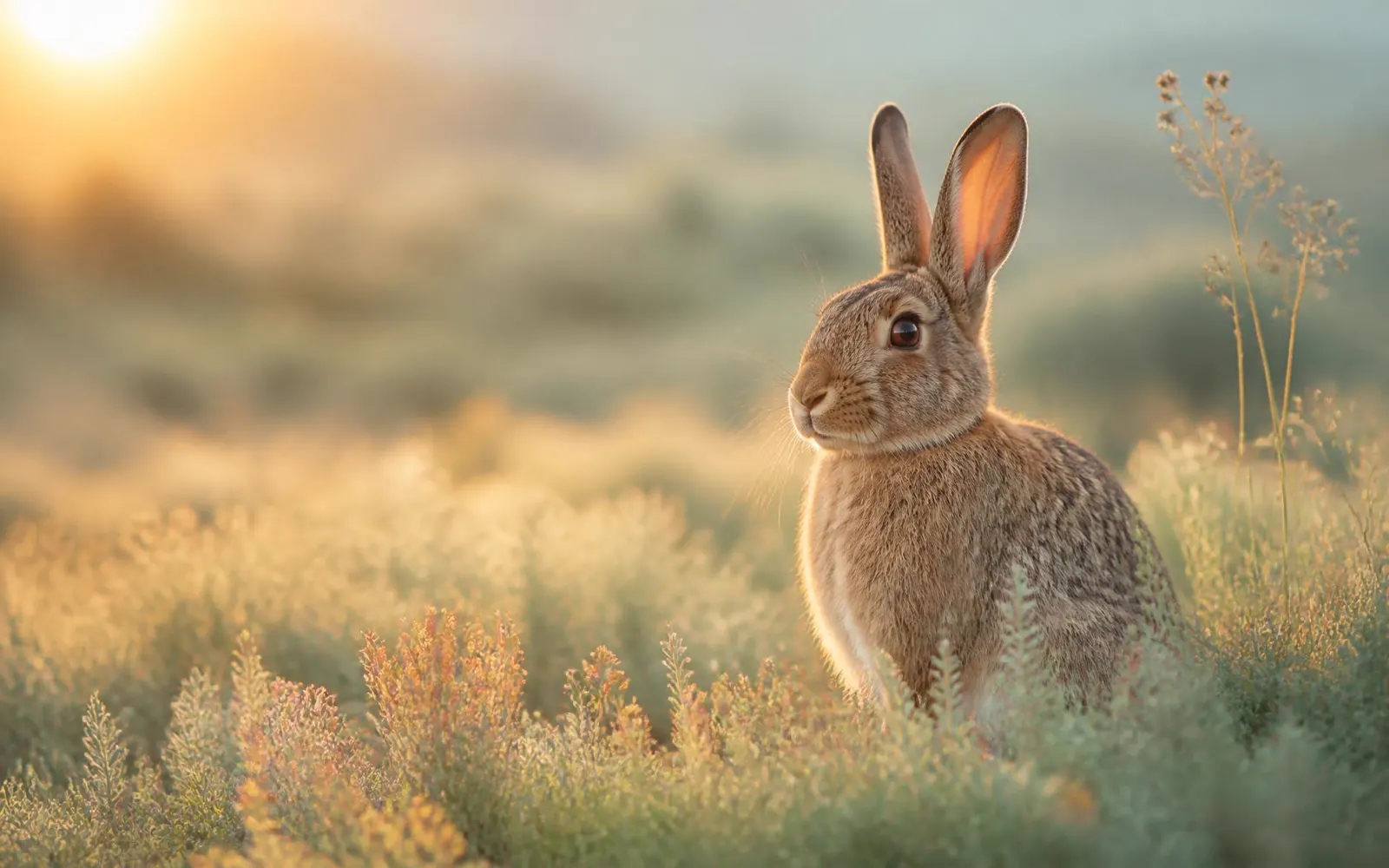 Lapin paisible, symbole du Guide du Lapin, représentant la douceur et la confiance