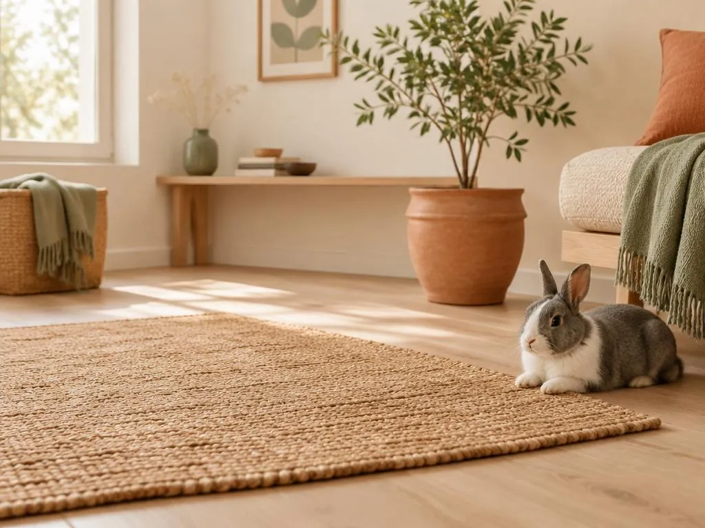 Tapis de litière en chanvre pour lapin et petits animaux